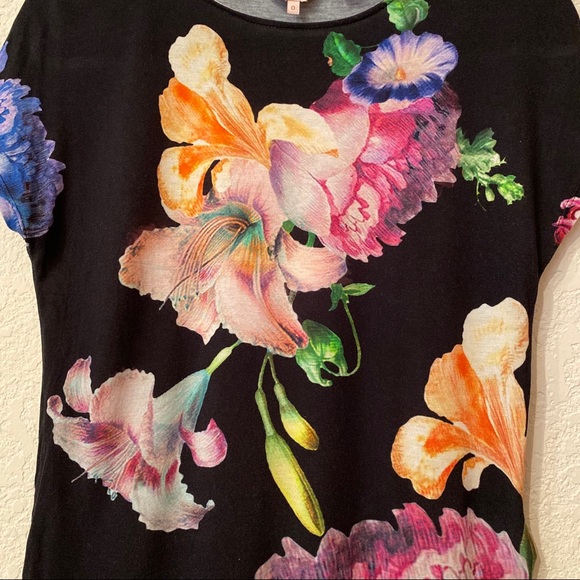 Ted Baker London | Black Floral Top - Picture 5 of 14